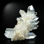 007  Bergkristall gefunden am Piz Beverin (Originalgroesse 7.6 cm)
